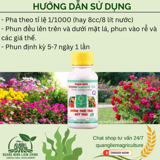 Phân Bón Lá Amino Quelant Ca (Canxi) Chống Thối , Nứt Trái, Kích Thích Trái Phát Triển (100ml)