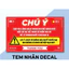 COMBO 100 TEM DÁN QUAY CLIP TRƯỚC KHI MỞ HÀNG CÓ KEO MẶT SAU