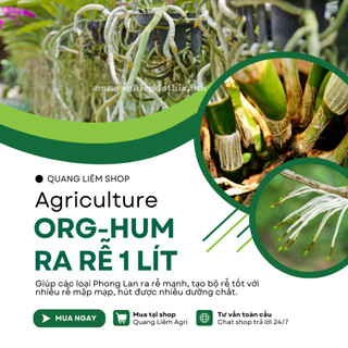 Phân Bón Lá Org-Hum 1 Lít Bổ Sung Humic Acid Và Fulvic Acid (Chai 1 Lít) Hoa Lan Hoa Hồng Cây Kiểng