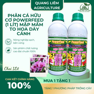 Phân Cá Hữu Cơ Powerfeed - 1 Lít Mập Mầm, To Hoa, Dày Cánh