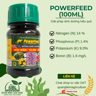 Phân Cá Hữu Cơ Powerfeed - 100ML Mập Mầm, To Hoa, Dày Cánh