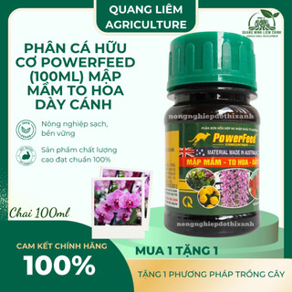 Phân Cá Hữu Cơ Powerfeed - 100ML Mập Mầm, To Hoa, Dày Cánh