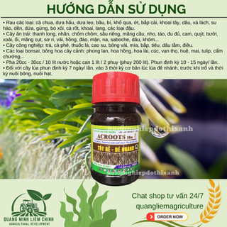 Thuốc kích rễ ACROOTS 10SL Chai 100ML – Phân Bón Lá Siêu Kích Rễ, Đẻ Nhánh