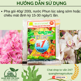 Phân Bón Lá Super Grow Số 1 Siêu Dưỡng Cây Và Dưỡng Trái (10ml) Ba Lá Xanh, kích thích sinh trưởng