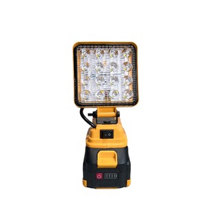 Đèn pha 16 bóng led dùng pin STARKER sử dụng chân pin phổ thông Có Cổng Sạc USB