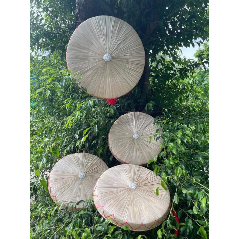 Nón quai thao 38cm Nón Lá Trang Trí Đủ Size Trang Trí Mầm Non,Quán Cà Phê, Nhà Cửa, Cho Trẻ Múa Nón