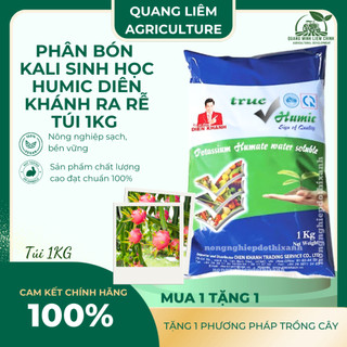 Phân Bón Kali Sinh Học Humic Diên Khánh Ra Rễ Mạnh, Nở Bụi, Cứng Cây - Túi 1KG