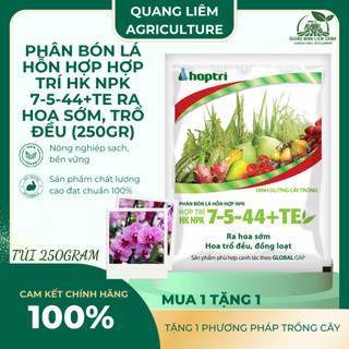 Phân Bón Lá Hỗn Hợp Hợp Trí HK NPK 7-5-44+Te Ra Hoa Sớm, Trổ Đều (250gram)