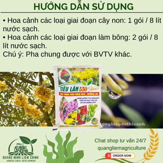 Phân bón lá Siêu lân 550 Flowers 10-55-10, thúc đẩy mầm hoa, dưỡng nụ tươi lâu (100gram)