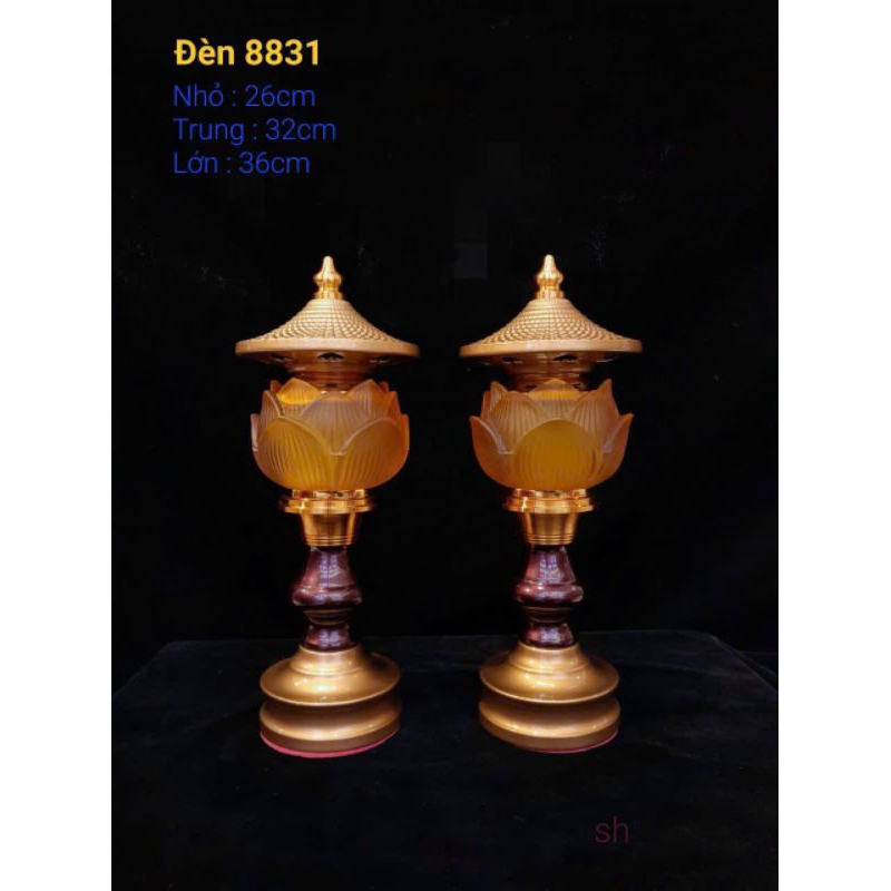 [ Giá 1 Cặp ] Đèn Led Hoa Sen để bàn Thờ  Gia Tiên, Bàn Thờ Phật.