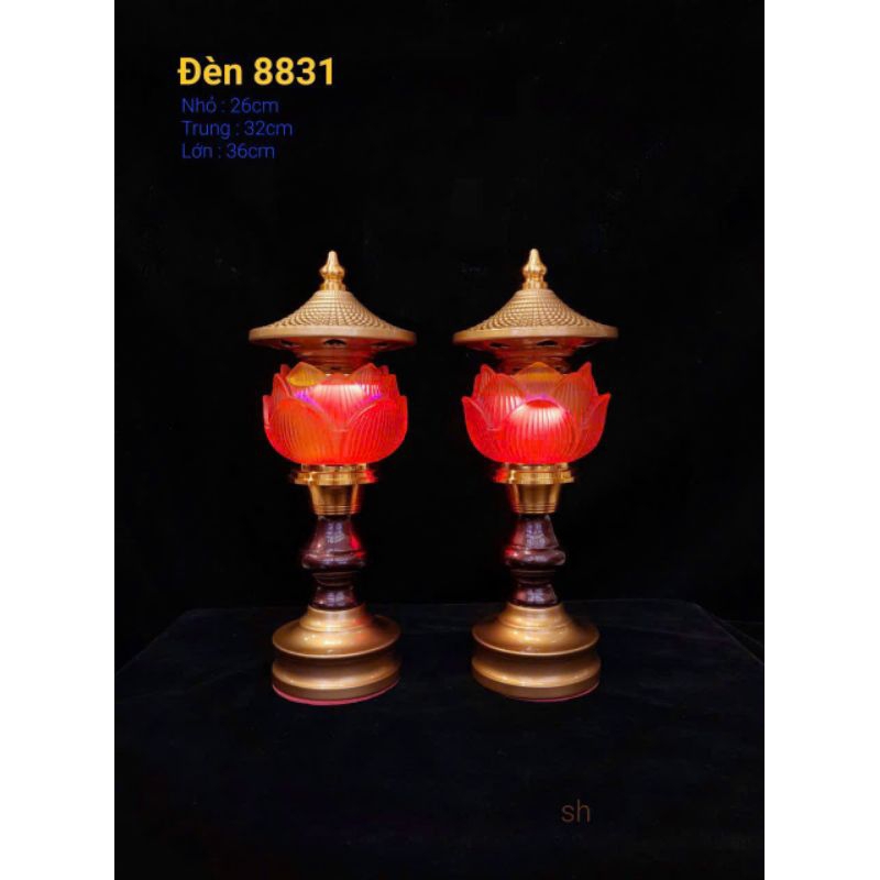 [ Giá 1 Cặp ] Đèn Led Hoa Sen để bàn Thờ  Gia Tiên, Bàn Thờ Phật.