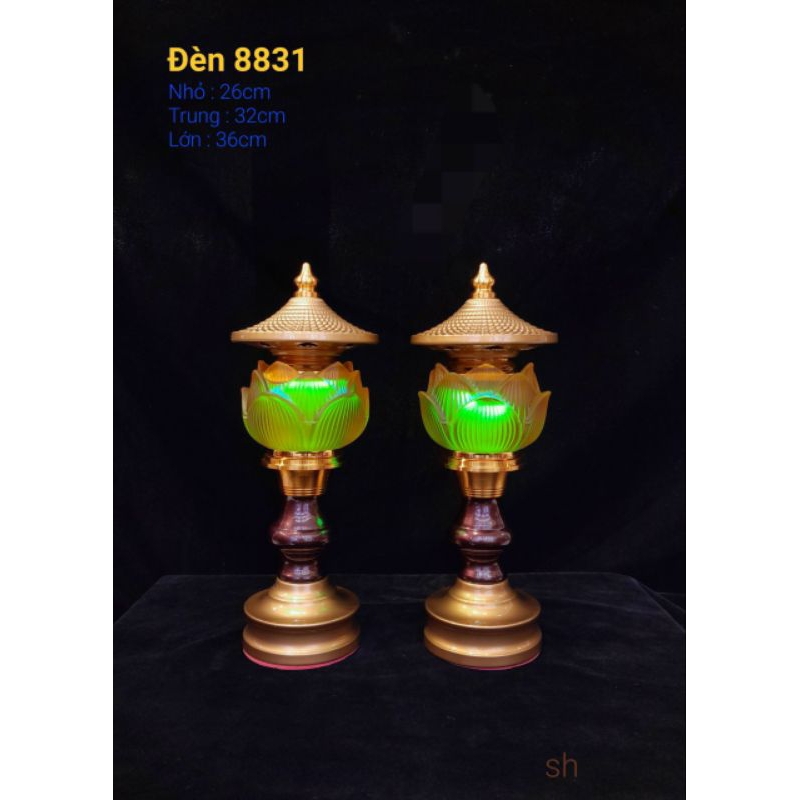 [ Giá 1 Cặp ] Đèn Led Hoa Sen để bàn Thờ  Gia Tiên, Bàn Thờ Phật.