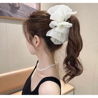 Kẹp Tóc Nơ Voan To Đám Mây Bong Bóng Cỡ Lớn Kẹp Tóc Phồng To Phong Cách Tiểu Thư