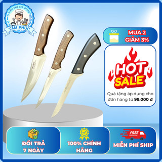 Dao Lóc Xương Thịt Thép Damascus Lõi VG10 – Cán Mun Đỏ, Siêu Bền, Siêu Sắc Bén!