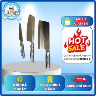 Thép Cromova18 Nhật Bản – Bộ Dao Chặt, Thái, Gọt Chính Hãng, Sắc Bén Tuyệt Vời!