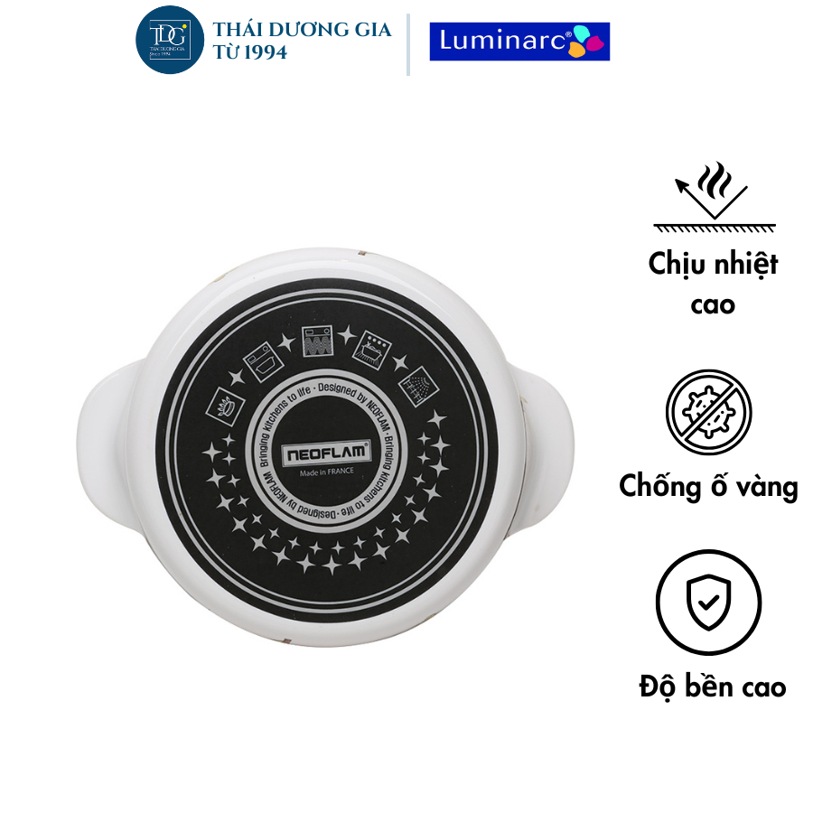 Nồi sứ thủy tinh hoa trà đỏ Luminarc 3 lít sản xuất tại Pháp 51660 | Thái Dương Gia