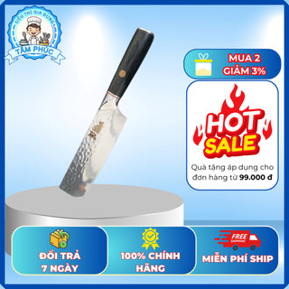 Dao Làm Bếp Nhật Bản Chính Hãng – Thép 3 Lớp, Độ Bền Tuyệt Đối! DM0760