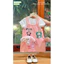 Set yếm kaki Baby three so hot 2 màu hồng sen và hồng cam, không thể thiếu bé gái