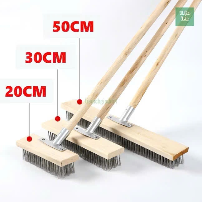 Chổi sắt chà rong rêu vệ sinh sân vườn bể bơi (Có tay cầm) | Shopee ...
