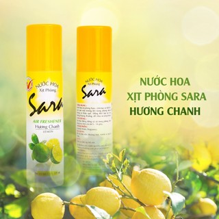 Chai xịt phòng Sara 220ml hương chanh khử mùi thơm lâu đến 5h - SPCa000003
