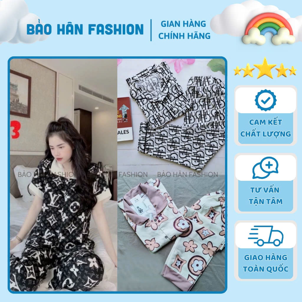 Bộ Đồ Ngủ Pijama Lụa Latin Cao Cấp  tôn dáng tối ưu