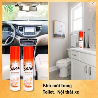 Chai xịt phòng Sara 220ml hương phấn hoa khử mùi thơm lâu đến 5h - SPCa000004
