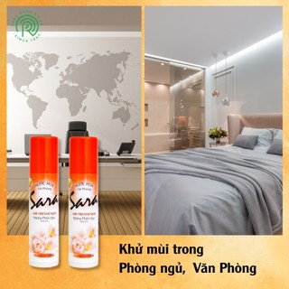 Chai xịt phòng Sara 220ml hương phấn hoa khử mùi thơm lâu đến 5h - SPCa000004