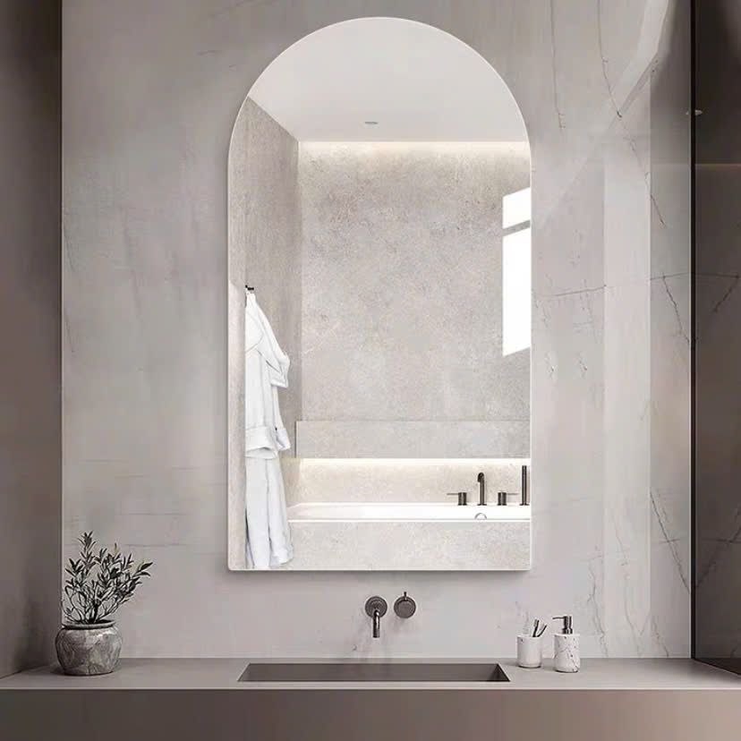 Ảnh Gương treo tường không khung mài xiết VUADECOR nhiều mẫu kích thước 70x90cm (Full phụ kiện) 3