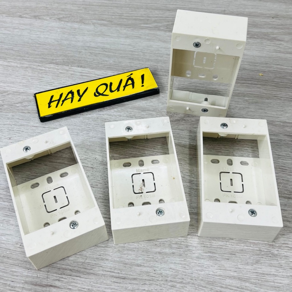 Đế nổi đơn Nano FN101M, hộp ổ cắm đế gắn nổi ổ cắm tường | Shopee Việt Nam