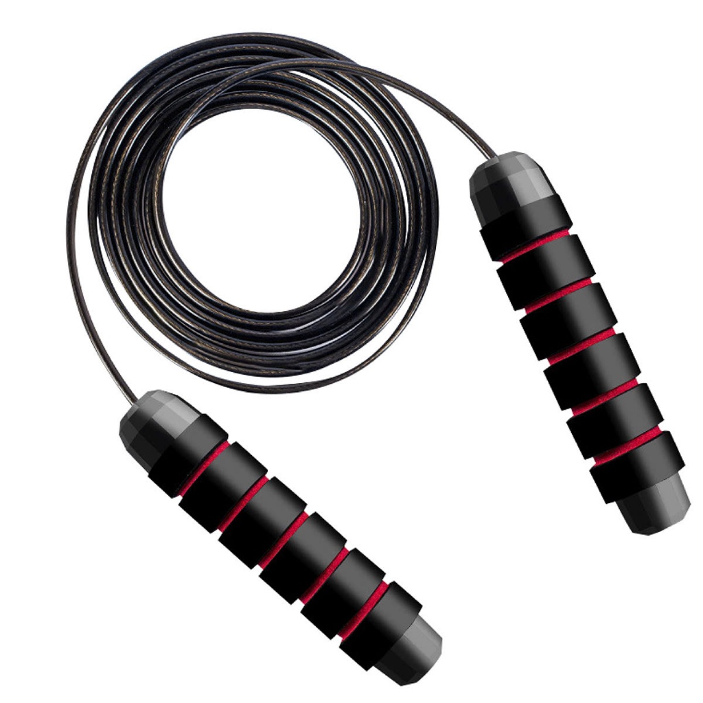 Ảnh - JR100 ĐỎ Dây Nhảy Thể Lực Đàn Hồi, Hỗ Trợ Luyện Tập Thể Dục tại nhà bọc nhựa PVC cao cấp 3