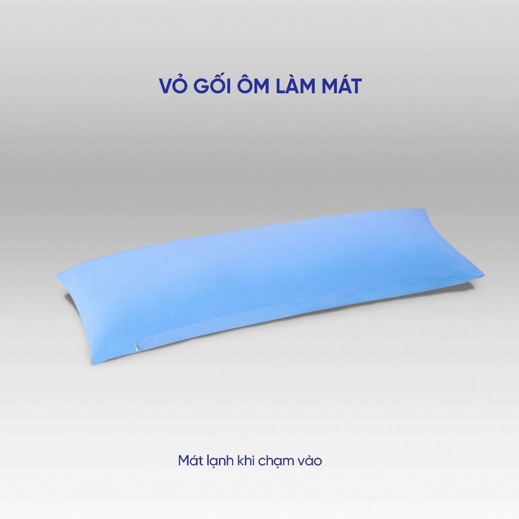 Ảnh Vỏ Gối Ôm và Gối Ôm gòn Bông Goodnight Poppy 45x120cm, Vỏ Gối Ôm Thun Lạnh Chất Vải Thun Mềm, Sợi Vải Mát Lạnh 1