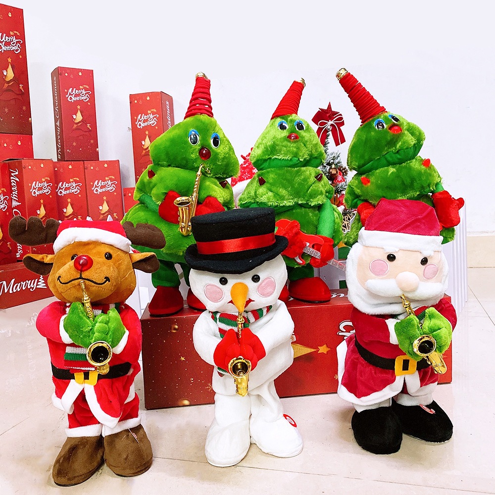 Cây Thông Noel Nhảy Múa Phát Nhạc, Ông Già Noel, Người Tuyết Chú Tuần Lộc Nhảy Múa Phát Nhạc Quà Tặng Giáng Sinh Cho Bé