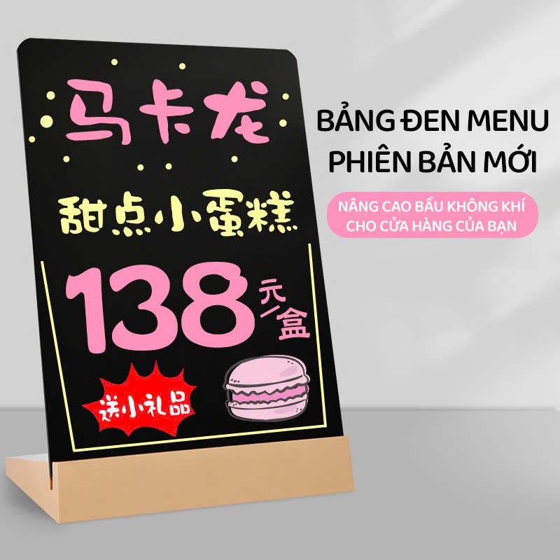 Bảng Đen Để Bàn Viết Tay - Bảng Menu Thích Hợp Cho Ghi Chú và Trang Trí Không Gian
