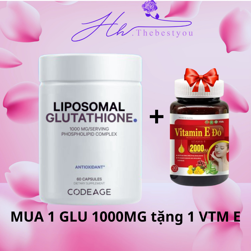 glutathione 1000mg của mỹ Mua glutathion 1000 mg hàng hiệu chính hãng từ giá tốt. Tháng 7/2026 Codeage Liposomal Glutathione 1000mg