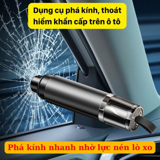 Dụng cụ phá kính ô tô cao cấp (thoát hiểm đa năng). Dụng cụ phá kính xe hơi cao cấp (cứu hộ)