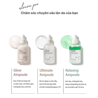 Tinh Chất Cấp Ẩm Hỗ Trợ Cải Thiện Nếp Nhăn Và Tăng Đàn Hồi Cho Da Elravie Pro Ultimate Ampoule 50ml