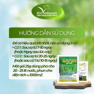 Phân bón lá hữu cơ BIO SIÊU ĐẺ NHÁNH 25gr giúp cây lúa siêu đẻ nhánh, nở bụi to, cứng cây, kích rễ phát triển