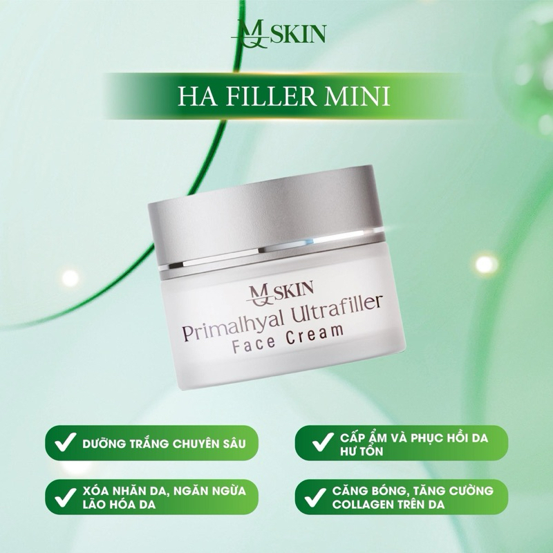 Ảnh MQ SKIN Kem Dưỡng HA  Filler Primalhyal Ultra Cream 5g Dưỡng Trắng, Hỗ Trợ Ngăn Ngừa Lão Hóa - Kem HA Filler Mini 5g 2