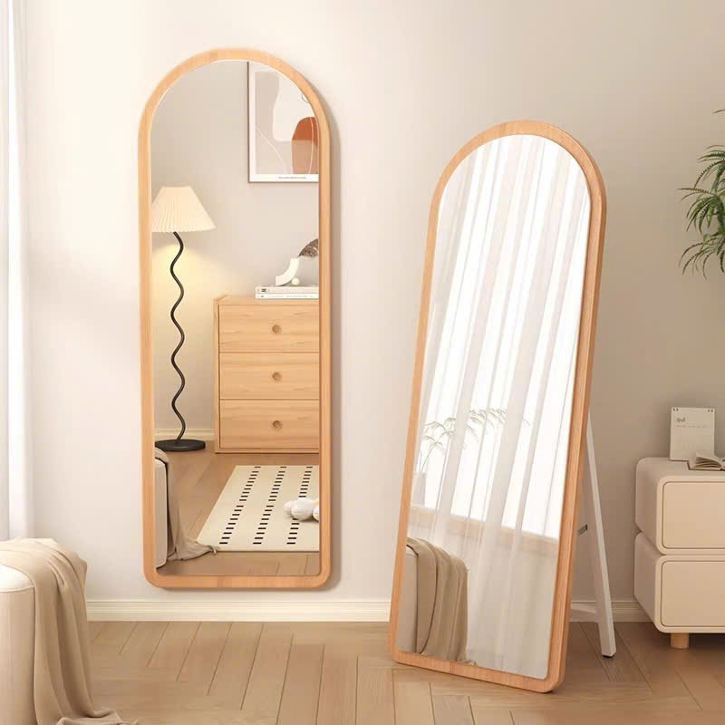 Ảnh Gương đứng soi toàn thân khung gỗ nhiều màu VUADECOR nịnh dáng cao cấp kích thước 50x150cm 1