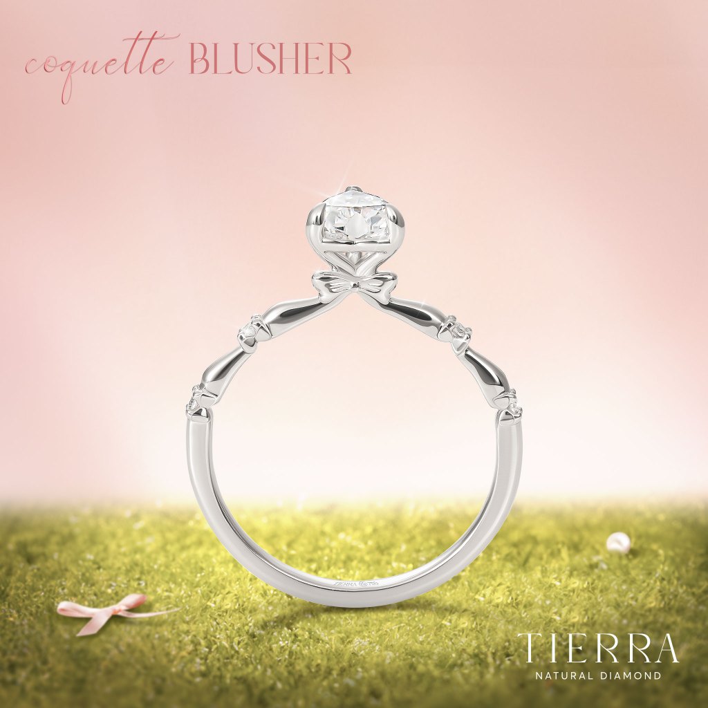 [CHAT TRƯỚC KHI ĐẶT] Nhẫn Cầu Hôn Tierra Coguette Blusher NCH8417 Vàng 14K/18K, Thiết Kế Viên Chủ Trái Tim, Nhẫn Hẹn Ước