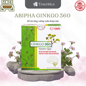 TĂNG CƯỜNG TUẦN HOÀN VÀ LƯU THÔNG MẠCH MÁU NÃO Ginkgo biloba 360 - hộp 100v