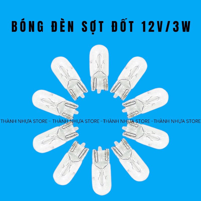 Bóng đèn Halogen T10 sợi đốt xinhan xe máy, đồng hồ, oto (giá 1 cái)