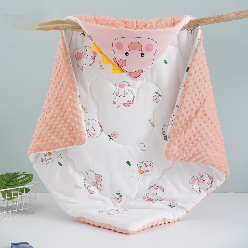 Ủ cotton cho bé ấm áp mềm mịn kích thước 90x90 BNC01