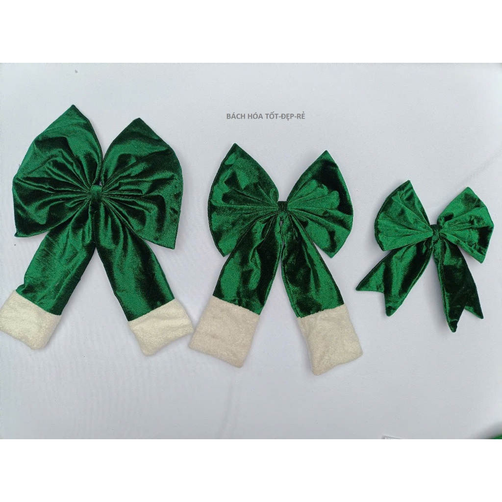NƠ NHUNG CÁC CỠ TRANG TRÍ NOEL-PHỤ KIỆN TRANG TRÍ NOEL
