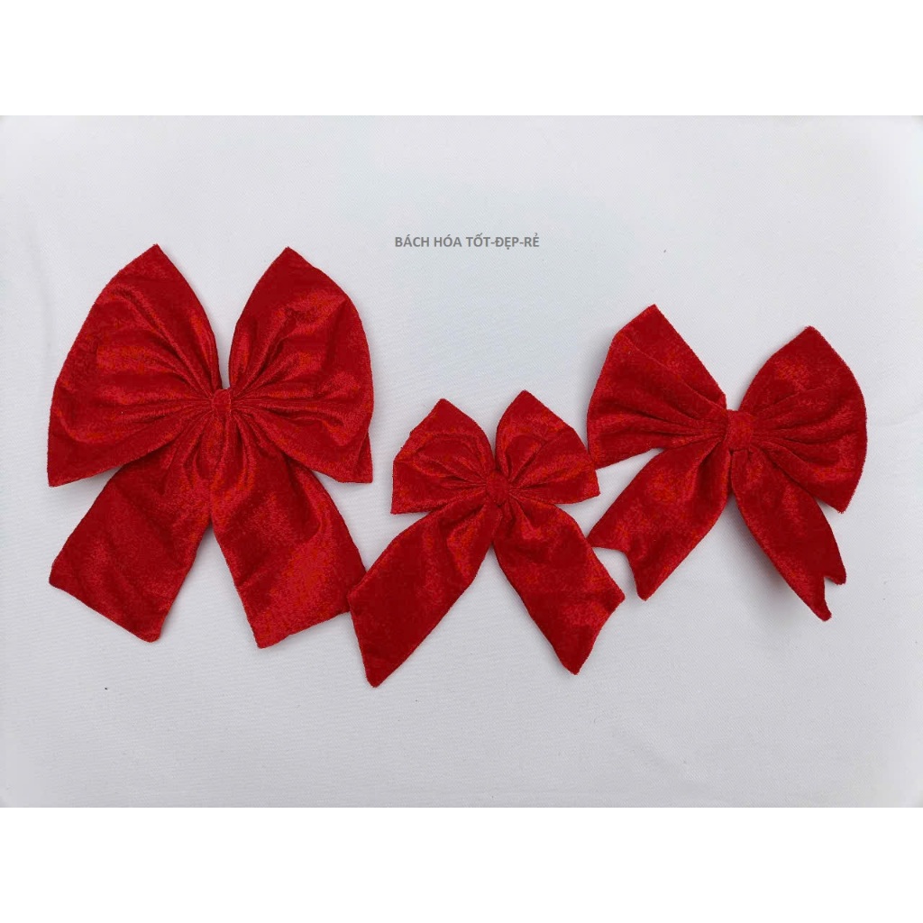 NƠ NHUNG CÁC CỠ TRANG TRÍ NOEL-PHỤ KIỆN TRANG TRÍ NOEL