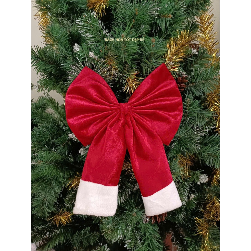 NƠ NHUNG CÁC CỠ TRANG TRÍ NOEL-PHỤ KIỆN TRANG TRÍ NOEL