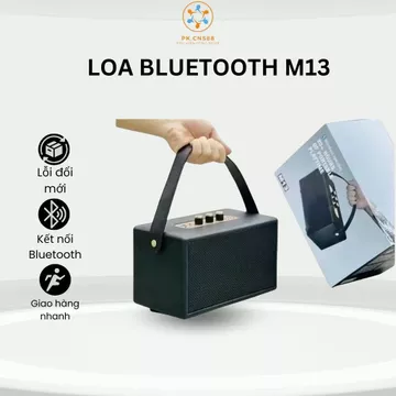 Loa bluetooth M13 công suất lớn, loa bluetooth bass mạnh pin trâu, loa bluetooth mini âm thanh 3D