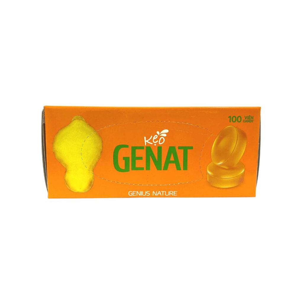 Combo 2 Hộp Kẹo Genat Gừng (Hộp 100 viên) - Genat Snack Ăn Vặt Food Candy kẹo trái cây