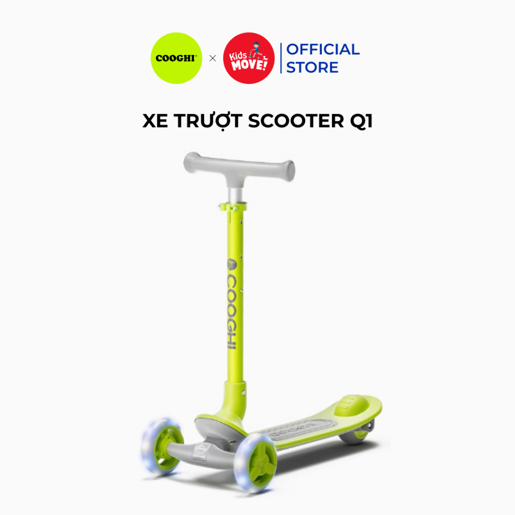 Đánh Giá Xe Scooter Cooghi Q1 3-10 Tuổi: Bánh LED, Gấp Gọn, Siêu Nhẹ
