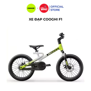Xe đạp cho bé siêu nhẹ Cooghi F1 phong cách thể thao, khung magie hàng không cao cấp, có bánh phụ